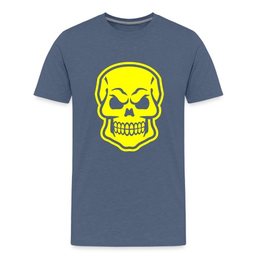 Skull vector yellow - Kids' Premium T-Shirt