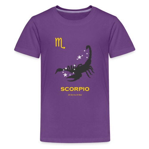 Scorpio zodiac astrology horoscope - Kids' Premium T-Shirt