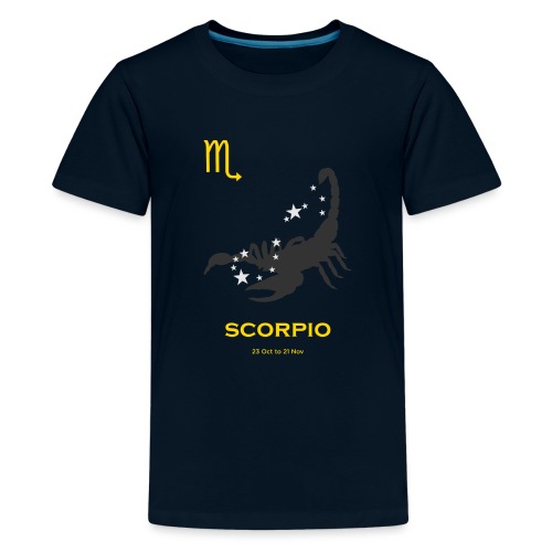 Scorpio zodiac astrology horoscope - Kids' Premium T-Shirt