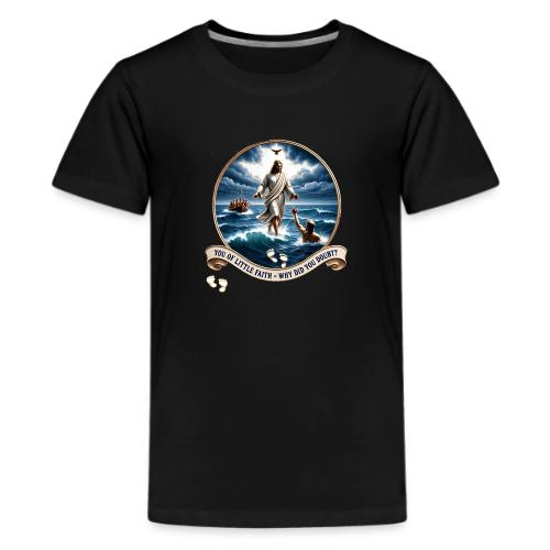 Walking On Water Faith T Shirt, Christian Miracle - Kids' Premium T-Shirt