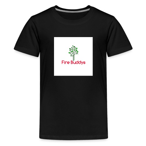 Fire Buddys Website Logo White Tee-shirt eco - Kids' Premium T-Shirt