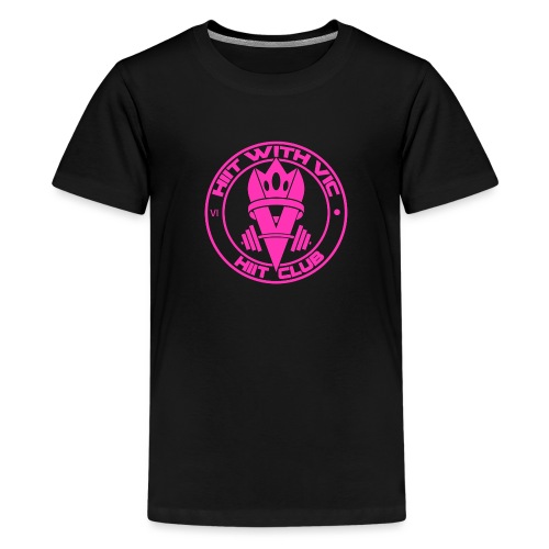 QueenV HIIT Club Pink - Kids' Premium T-Shirt