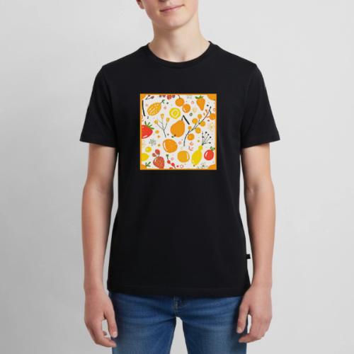 Tropical Fruit Fiesta Pattern - Kids' Premium T-Shirt