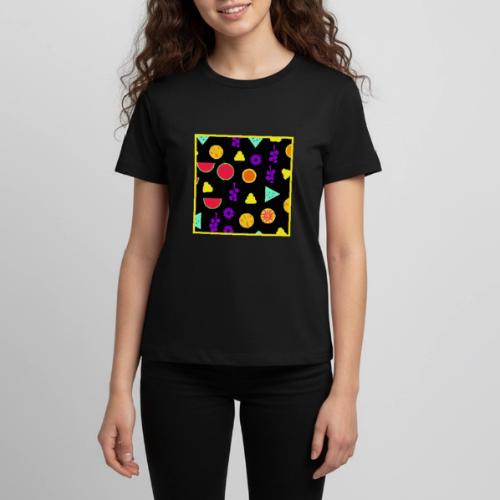 Tropical Fruit Neon Paradise Pattern - Kids' Premium T-Shirt