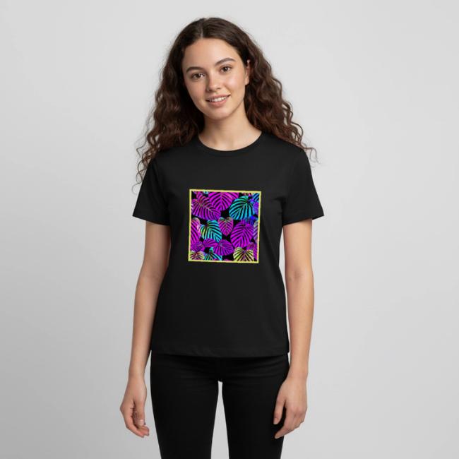 NeonLeaf Harmony Vibrant Pattern
