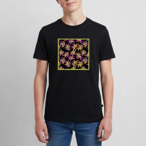 Radiant Leaf Glow Neon Beauty - Kids' Premium T-Shirt