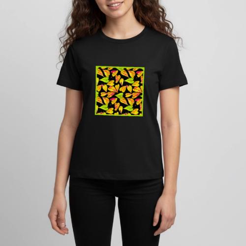 Neon Leaf Art Elegance - Kids' Premium T-Shirt