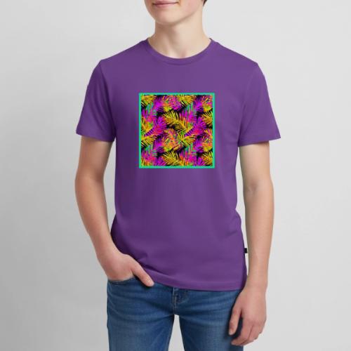 Chic Neon Leaf Lively Design - Kids' Premium T-Shirt