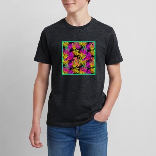 Chic Neon Leaf Lively Design - Kids' Premium T-Shirt