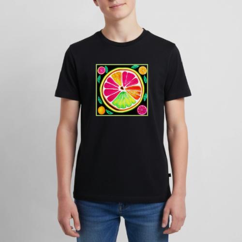 Neon Citrus Fruit Fiesta - Kids' Premium T-Shirt