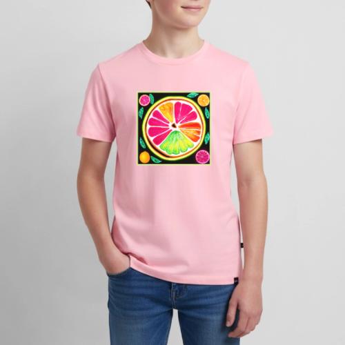 Neon Citrus Fruit Fiesta - Kids' Premium T-Shirt