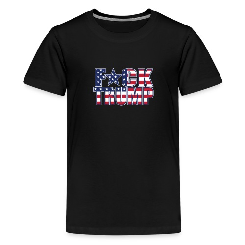 FuckTrumpAmericanflagstar png - Kids' Premium T-Shirt