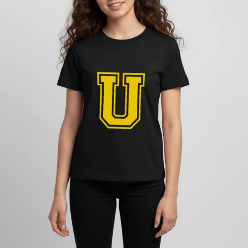 Letter U – Capital Athletic Alphabet Monogram - Kids' Premium T-Shirt
