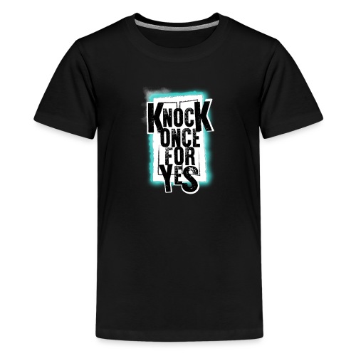Knock Once For Yes - Logo - Kids' Premium T-Shirt
