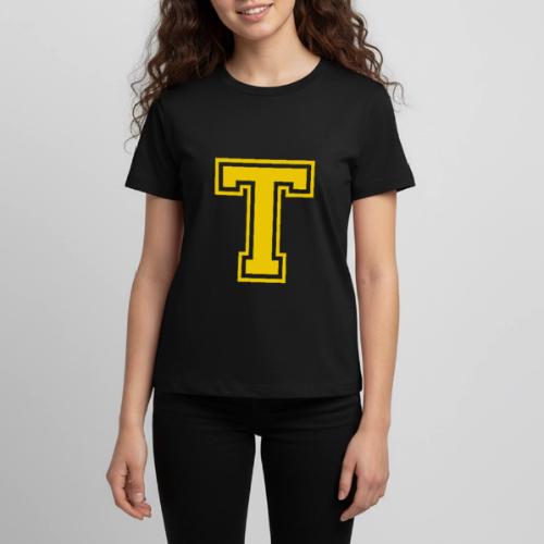 Letter T – Capital Athletic Alphabet Monogram - Kids' Premium T-Shirt