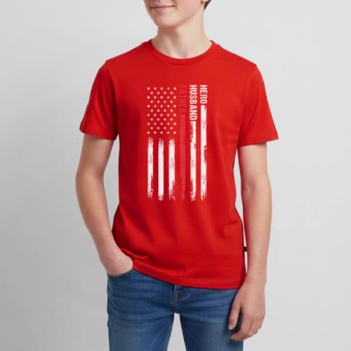 American Best Dad Hero Husband Father - Kids' Premium T-Shirt