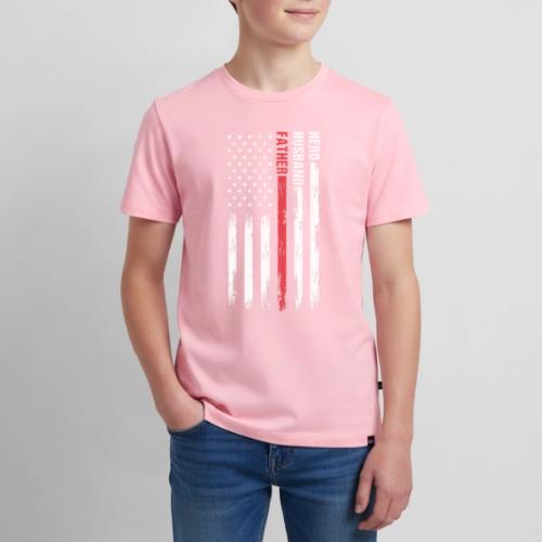 American Best Dad Hero Husband Father - Kids' Premium T-Shirt
