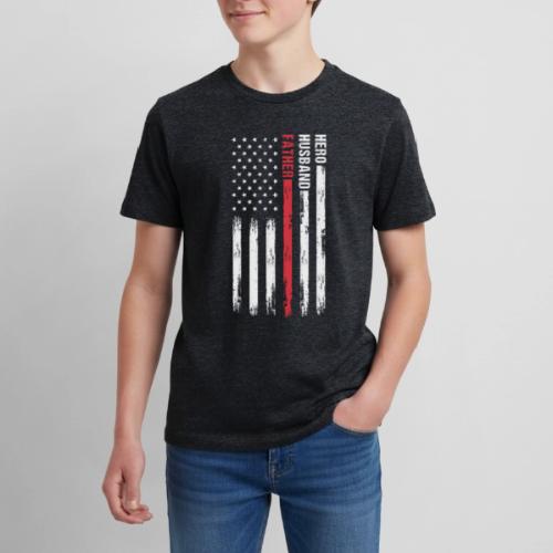 American Best Dad Hero Husband Father - Kids' Premium T-Shirt