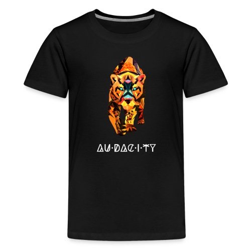 Audacity T shirt Design white letter - Kids' Premium T-Shirt