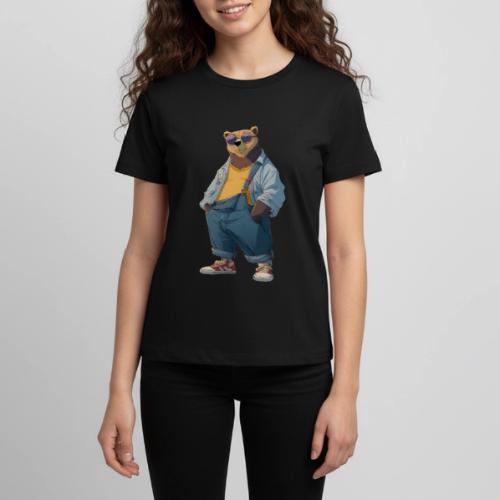 Fashion Streetwear Bear Cartoon Art - Kids' Premium T-Shirt