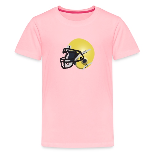 yellow football helmet - Kids' Premium T-Shirt
