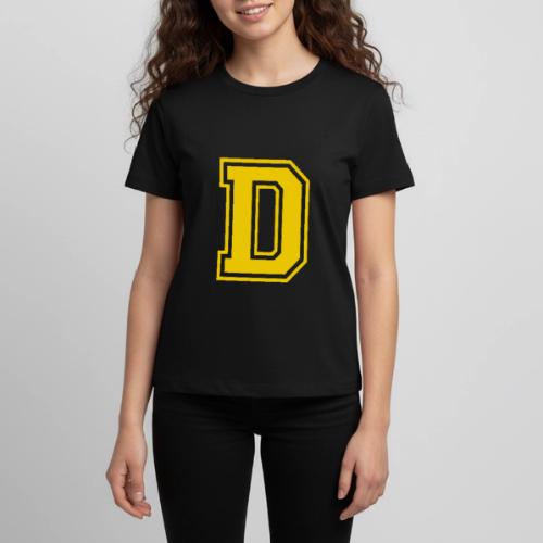 Letter D – Capital Athletic Alphabet Monogram - Kids' Premium T-Shirt