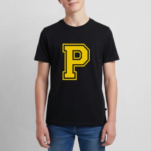 Letter P – Capital Athletic Alphabet Monogram - Kids' Premium T-Shirt
