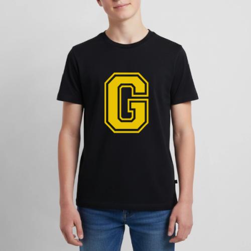 Letter G – Capital Athletic Alphabet Monogram - Kids' Premium T-Shirt