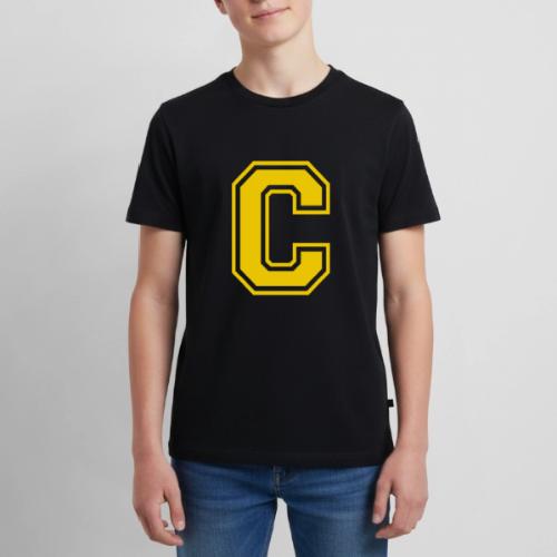 Letter C – Capital Athletic Alphabet Monogram - Kids' Premium T-Shirt