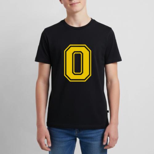 Letter O – Capital Athletic Alphabet Monogram - Kids' Premium T-Shirt