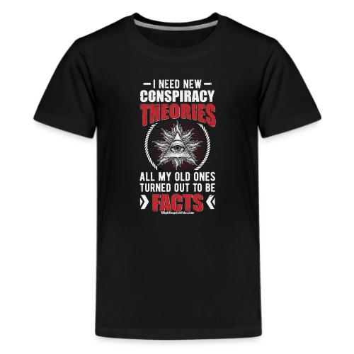 Conspiracy Theories Star for Dark Colors - Kids' Premium T-Shirt