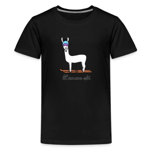 Skiin' llama - Kids' Premium T-Shirt