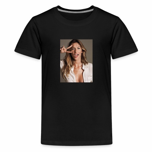 Kate Moss portrait - Kids' Premium T-Shirt