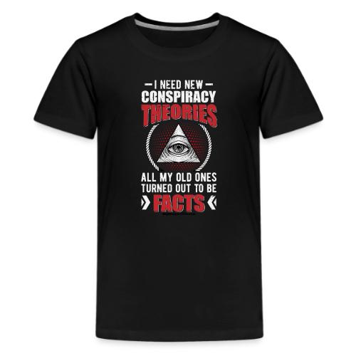 New Conspiracy Theories for Dark Colors - Kids' Premium T-Shirt