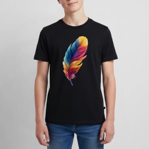 Rainbow Flight Feather - Kids' Premium T-Shirt