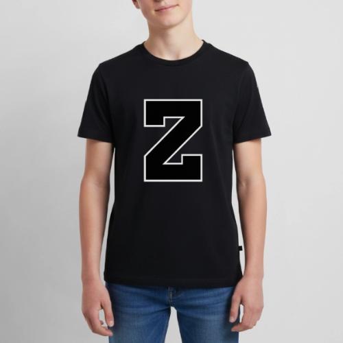 Varsity Letter Z Athletic Font Design - Kids' Premium T-Shirt