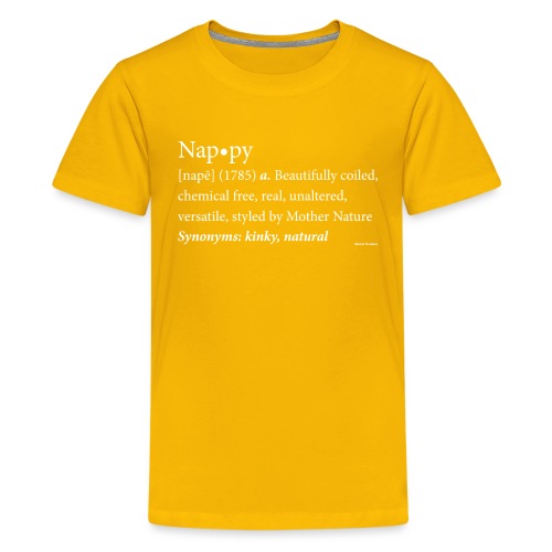 The original Nappy Definition By Global Couture - Kids' Premium T-Shirt