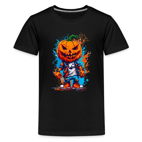 Elevate Halloween with Our Pumpkin Head T-Shirt! - Kids' Premium T-Shirt