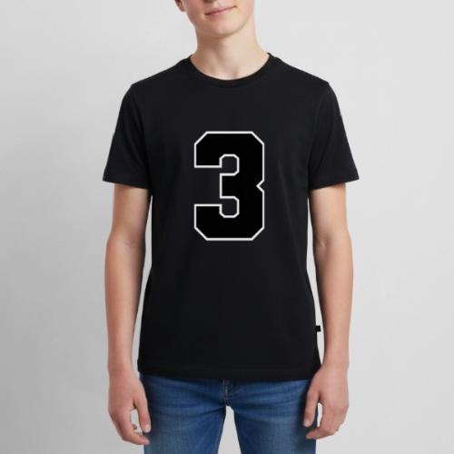 Varsity Number 3 Athletic Font - Kids' Premium T-Shirt