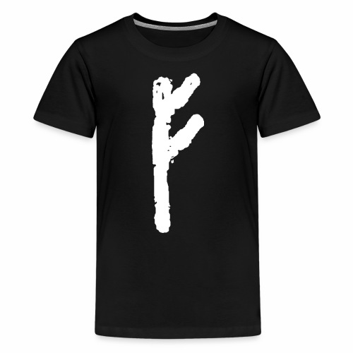Elder Futhark Rune Fehu - Letter F - Kids' Premium T-Shirt