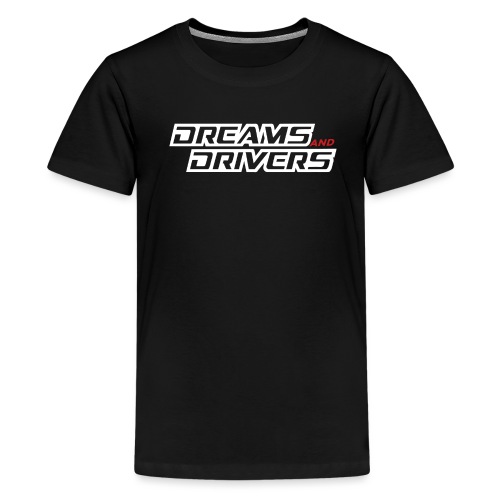 Dreams and Drivers Logo White - Kids' Premium T-Shirt