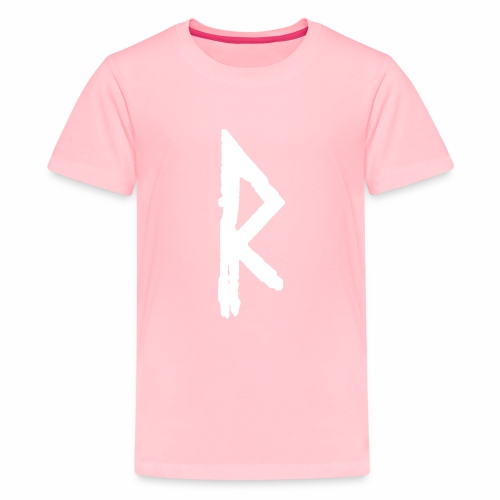 Elder Futhark Rune Raidho - Letter R - Kids' Premium T-Shirt