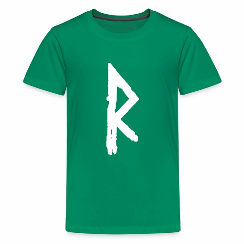 Elder Futhark Rune Raidho - Letter R - Kids' Premium T-Shirt