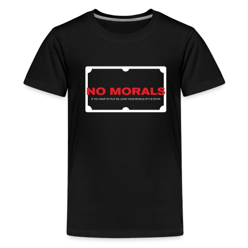 No Morals front dark - Kids' Premium T-Shirt