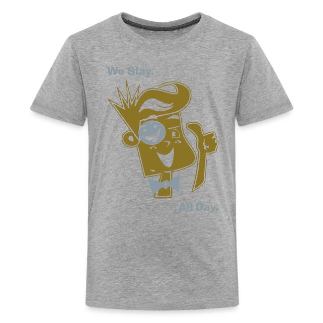 We Slay All Day Shiny Shirt Metallic Silver & Gold