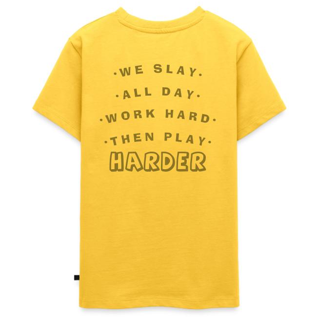 We Slay All Day Shiny Shirt Metallic Silver & Gold