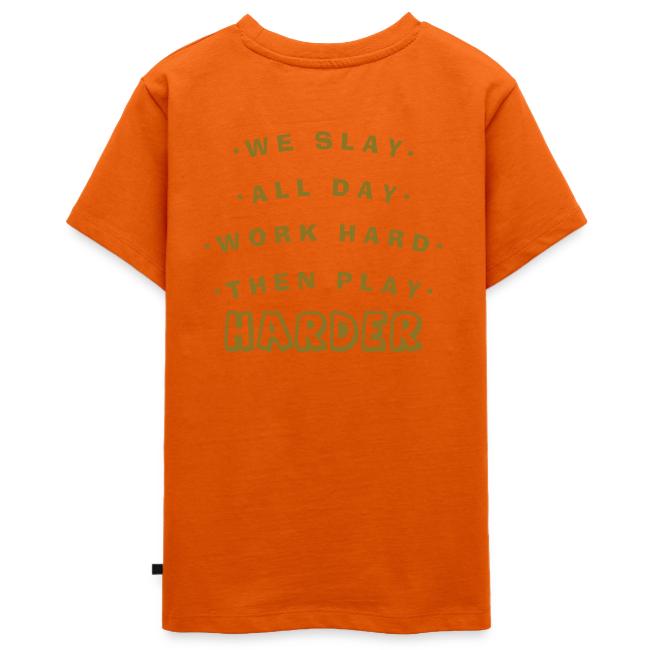 We Slay All Day Shiny Shirt Metallic Silver & Gold