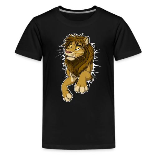 STUCK Lion (white cracks) - Kids' Premium T-Shirt