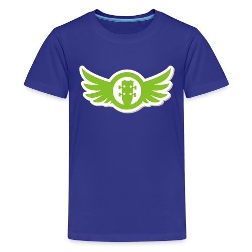 Ukulele Gives You Wings (Green) - Kids' Premium T-Shirt