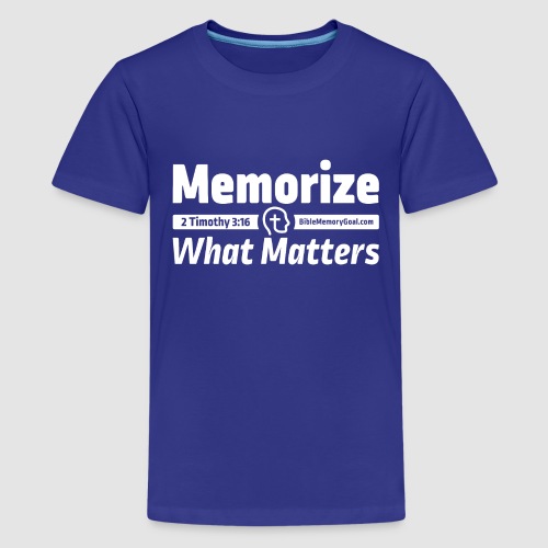 Memorize What Matters White Design - Kids' Premium T-Shirt